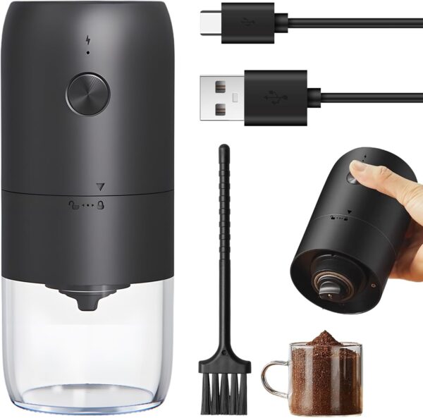 Râșniță electrică de cafea, Râșniță electrică de cafea, Râșniță de boabe de cafea, Râșniță de cafea pentru boabe, condimente, ierburi, nuci, cereale, multifuncțională, neagră